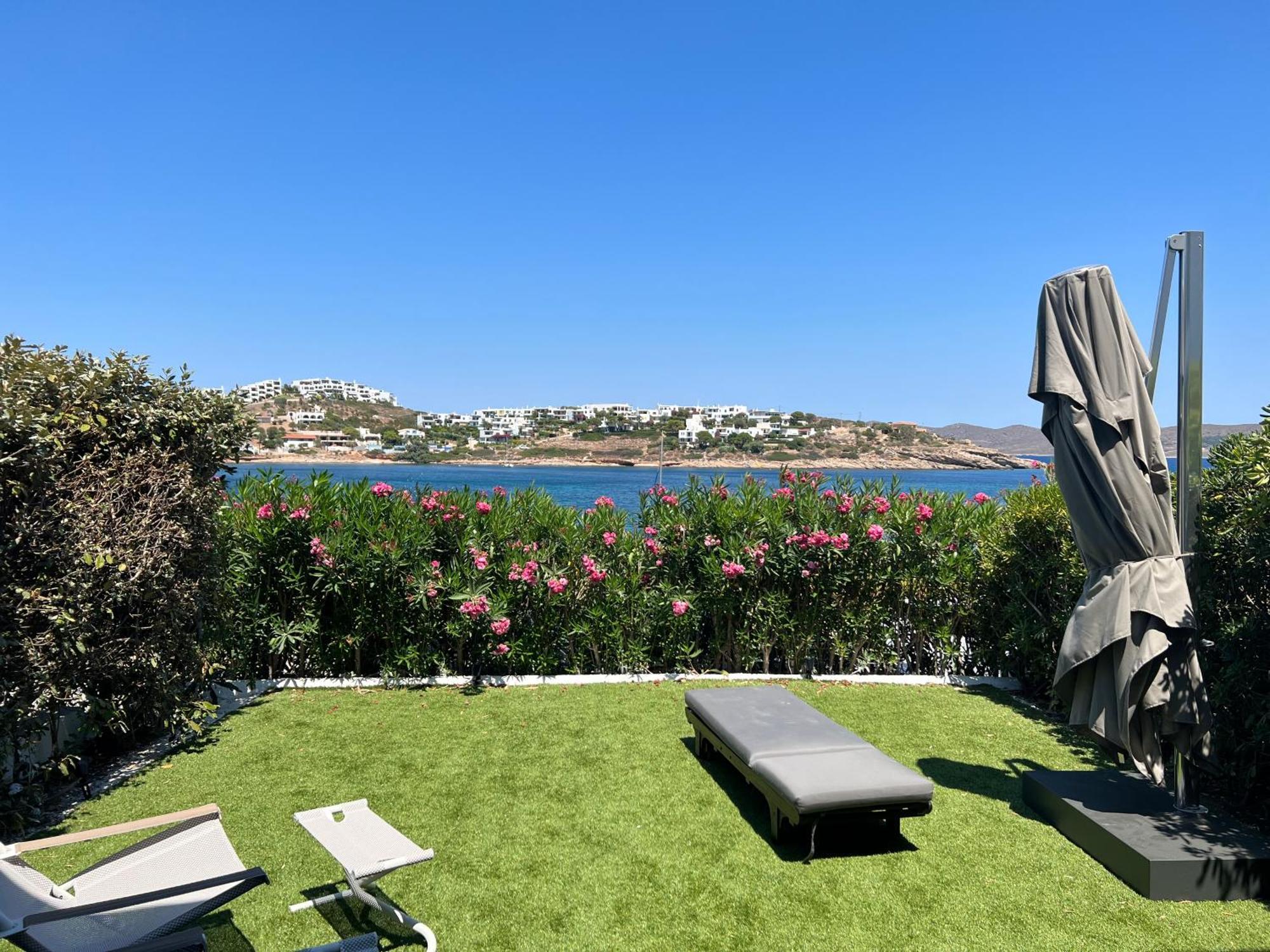 Sounio - Waterfront Luxury Spa Villa Pounta Zeza 170 Sqm On Private Beach Sounion Bagian luar foto