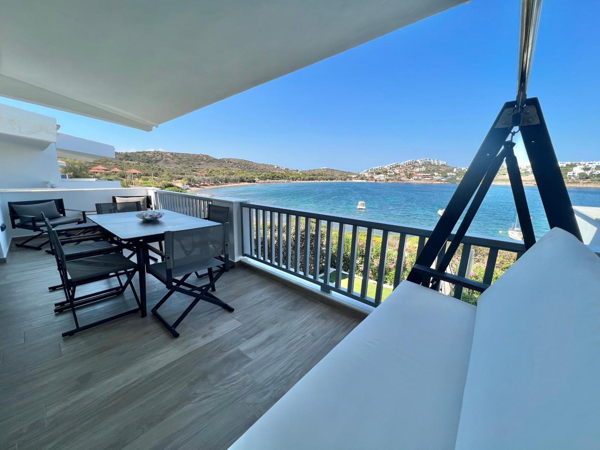 Sounio - Waterfront Luxury Spa Villa Pounta Zeza 170 Sqm On Private Beach Sounion Bagian luar foto
