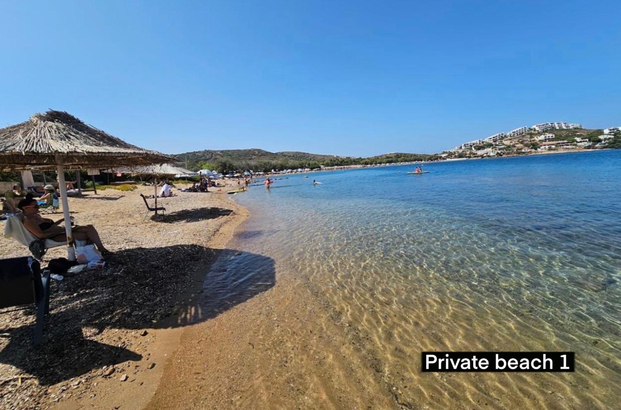 Sounio - Waterfront Luxury Spa Villa Pounta Zeza 170 Sqm On Private Beach Sounion Bagian luar foto